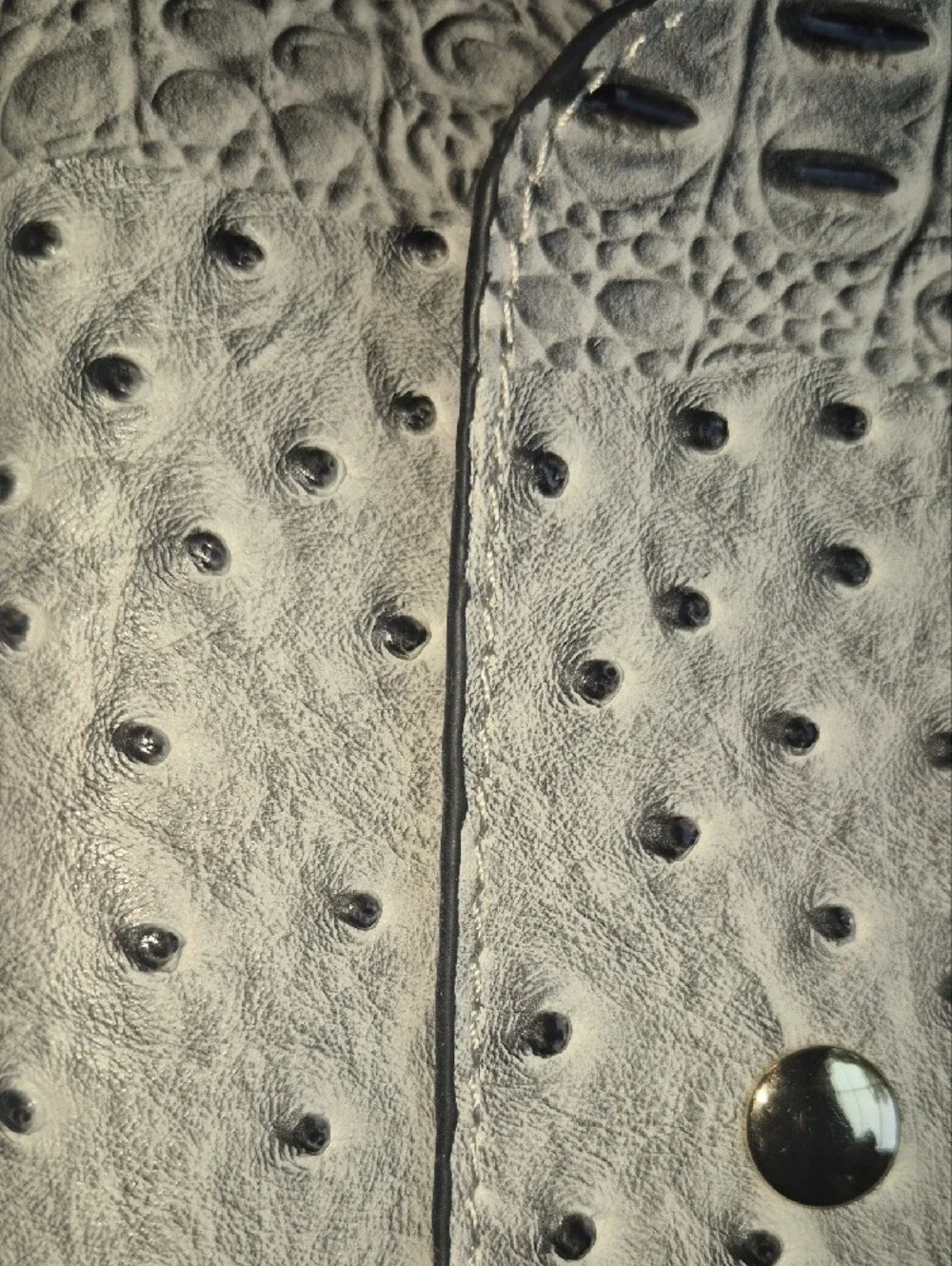 Gray Textured Wristlet Phone Wallet